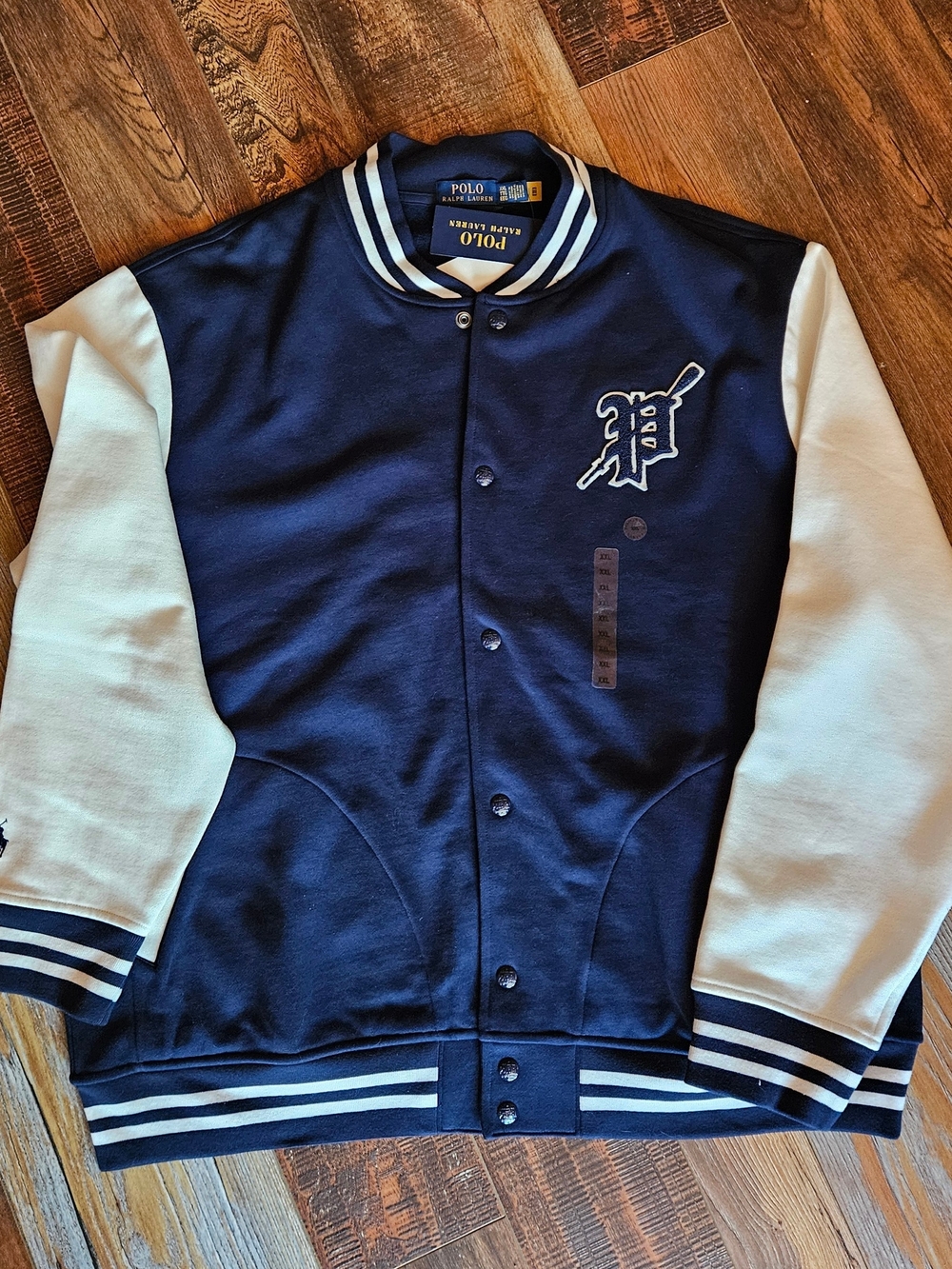 NWT Polo Ralph Lauren Men’s Gothic P Fleece Varsity Letterman Jacket Size XXL